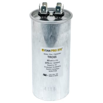 Image for Packard Titan Pro Run Capacitor 65 Mfd 370 Volt Round, Box Of 5 from HD Supply