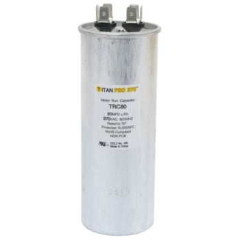 Image for Packard Titan Pro Run Capacitor 80 Mfd 370 Volt Round, Box Of 5 from HD Supply