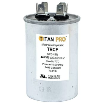 Image for Packard Titan Pro Run Capacitor 25 Mfd 440/370 Volt Round, Box Of 10 from HD Supply