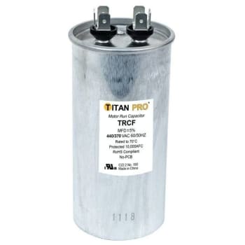 Image for Packard Titan Pro Run Capacitor 60 Mfd 440/370 Volt Round, Box Of 5 from HD Supply