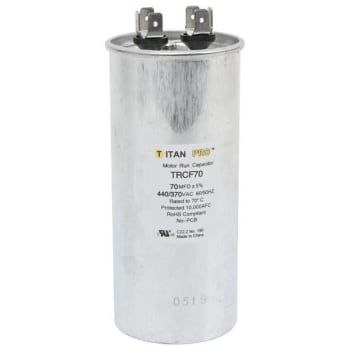Image for Packard Titan Pro Run Capacitor 70 Mfd 440/370 Volt Round, Box Of 5 from HD Supply