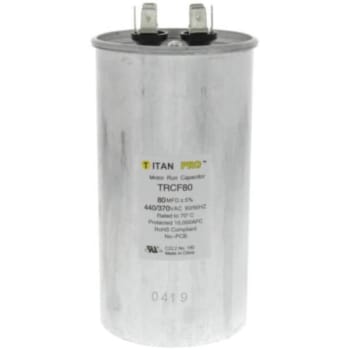 Image for Packard Titan Pro Run Capacitor 80 Mfd 440/370 Volt Round, Box Of 5 from HD Supply