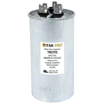 Image for Packard Titan Pro Run Capacitor 30+7.5 Mfd 440/370 Volt Round, Box Of 5 from HD Supply