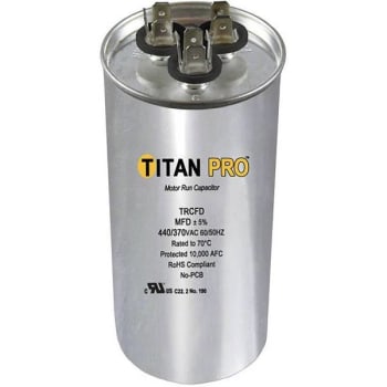 Image for Packard Titan Pro Run Capacitor 80+10 Mfd 440/370 Volt Round, Box Of 5 from HD Supply