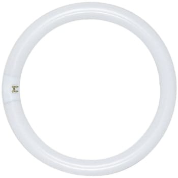 Satco 32w 12" Circline T9 G10q Fluorescent Tube Light Bulb Cool White Case Of 12
