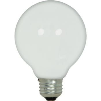Image for Satco 43-Watt G25 Medium Base Halogen Globe Light Bulb Package Of 6 from HD Supply