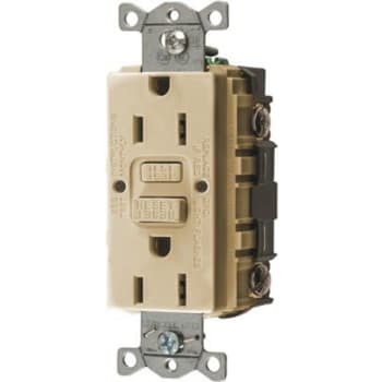 Image for Hubbell Wiring 15 Amp 125v Autoguard Commercial Standard Gfci Receptacle, Ivory from HD Supply