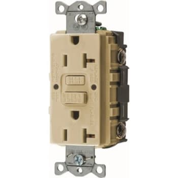 Image for HUBBELL WIRING 20 Amp 125-Volt Autoguard Commercial GFCI Receptacle, Ivory from HD Supply