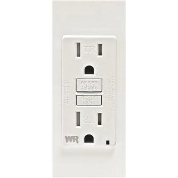 Image for Leviton 15 Amp 125v Nema 5-15r Tamper-Resistant Duplex Gfci Receptacle Led White from HD Supply