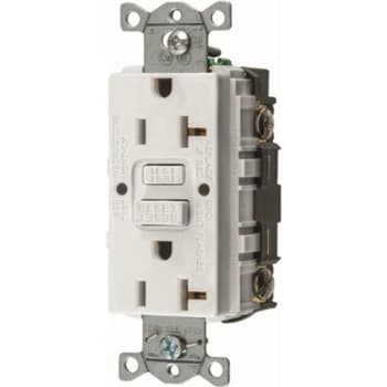 Image for Hubbell Wiring 20 Amp 125-Volt Autoguard Commercial Gfci Receptacle, White from HD Supply