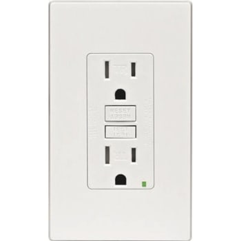 Image for Leviton 15 Amp 125v Nema 5-15r Tamper-Resistant Duplex Gfci Receptacle, Ivory from HD Supply