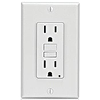 Image for Leviton 15 Amp Self-Test Smartlockpro Slim Duplex Gfci Outlet, Light Almond from HD Supply