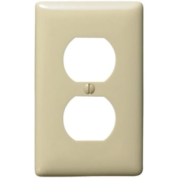 Image for Hubbell 1-Gang Duplex Wall Plate - Ivory from HD Supply