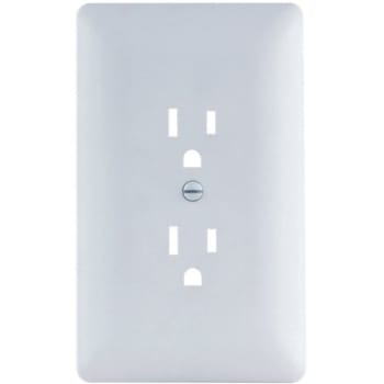 Titan3 1-Gang Duplex Plastic Wall Plate, White Textured Package Of 5