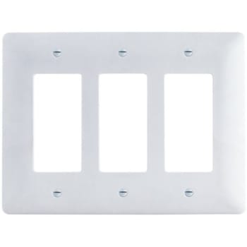 Image for Titan3 3-Gang Decorator/rocker Wall Plate, White from HD Supply