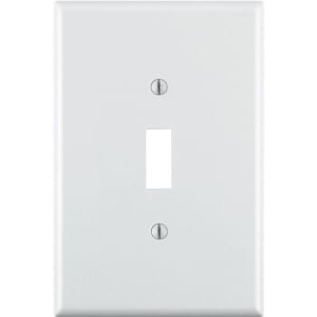 Image for Leviton 1-Gang Jumbo Toggle Wall Plate, White from HD Supply