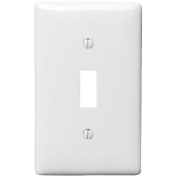 Image for Hubbell 1-Gang White Toggle Wall Plate from HD Supply