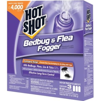 Hot Shot Bedbug And Flea Fogger 3-Pack