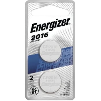 Image for Energizer 2016 Batteries 2-Pack, 3v Lithium Coin Batteries from HD Supply