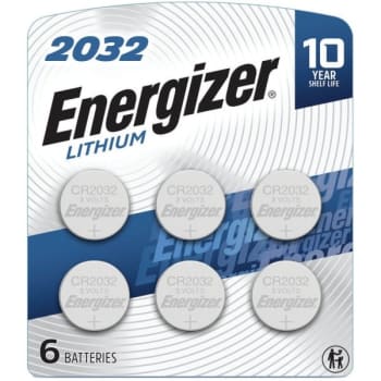 Image for Energizer 2032 Batteries 6-Pack, 3v Lithium Coin Batteries from HD Supply