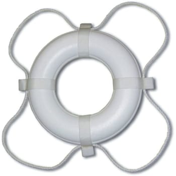 Image for Poolstyle White 20 In. Ring Buoy Coast Guard Approved from HD Supply