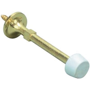 Image for 4 In. Brass Rigid Door Stop 10 Per Pack from HD Supply