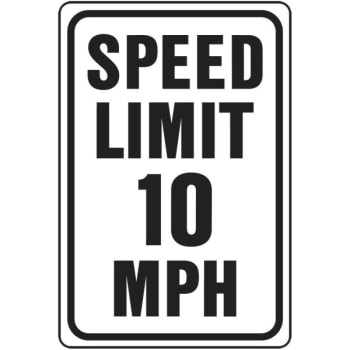 Image for Hy-Ko 18 In. X 12 In. Aluminum Speed Limit 10 Mph Sign from HD Supply