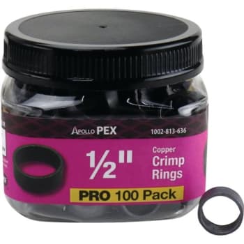 Image for Apollo 1/2 In Copper Crimp Ring Pro Pack 100-Pack from HD Supply