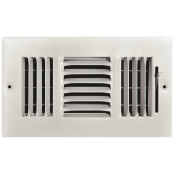 Image for Truaire 8 In. X 4 In. 3-Way Steel Wall/Ceiling Register from HD Supply