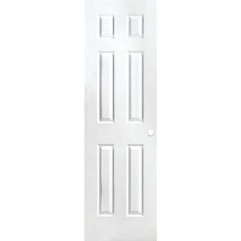 Image for Masonite 24 In. X 80 In. Primed Textured 6-Panel Hollow Core Composite Interior Door Slab With Bore from HD Supply