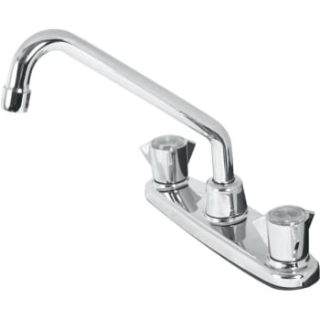 Image for Sayco Classic Series 2-Handle Standard Kitchen Faucet Less Side Spray In Chrome from HD Supply