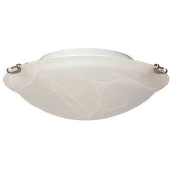 Image for Luminance 9.75 in. Satin Nickel Integrated LED Flush Mount With Alabaster Glass from HD Supply
