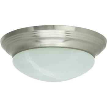 Image for Monument 14 In. 180-Watt Equivalent Brushed Nickel Integrated Led Flushmount from HD Supply