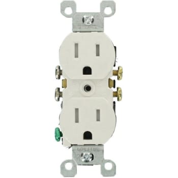 Image for Leviton 15 Amp Tamper-Resistant Duplex Outlet, White (10-Pack) from HD Supply