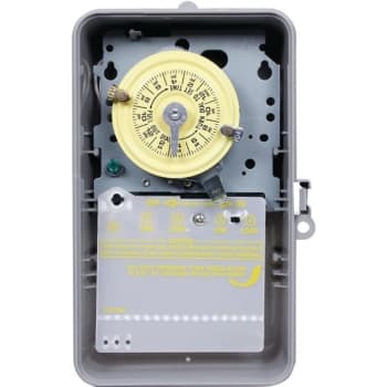 Image for Intermatic T100 Series 120-Volt 24-Hour Indoor/outdoor Mechanical Timer Switch Spst, Gray from HD Supply