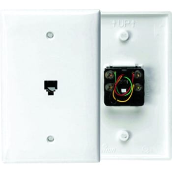 Image for Leviton White 1-Gang Wall Plate from HD Supply