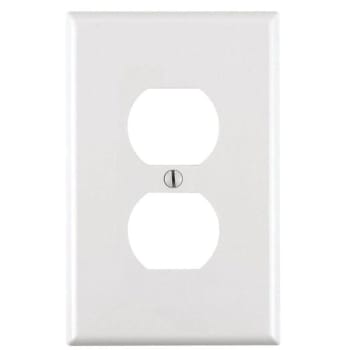 Image for Leviton 1-Gang White Midway Duplex Outlet Nylon Wall Plate (10-Pack) from HD Supply