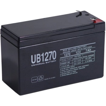Image for Upg 12-Volt 7 Ah F1 Terminal Sealed Lead Acid Sla Agm Rechargeable Battery from HD Supply