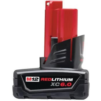 Image for Milwaukee M12 12-Volt Lithium-Ion Xc Extended Capacity 6.0ah Battery Pack from HD Supply