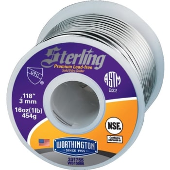Image for Worthington 16 Oz. Premium Lead-Free Solid Wire Solder from HD Supply
