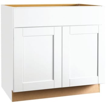 Image for Hampton Bay 36 X 34.5 X 21 In. Bathroom Vanity (Satin White) from HD Supply