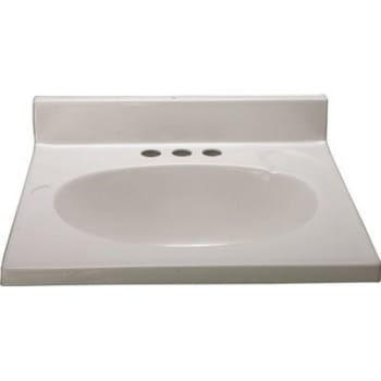 Premier 31 In. X 22 In. Custom Vanity Top Sink In Solid White