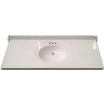 Image for Premier 43 In. X 22 In. Custom Vanity Top Recessed Center Bowl Sink In White Swirl from HD Supply