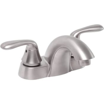 Image for Premier Waterfront 4" Centerset 2-Handle Bathroom Faucet W/o Pop-Up Brush Nickel from HD Supply