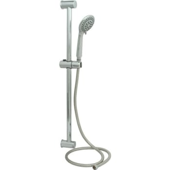 Seasons® 5- -Spray Patterns 4 In. Single Wall Mount Low Flow Handheld Showerhead In Chrome