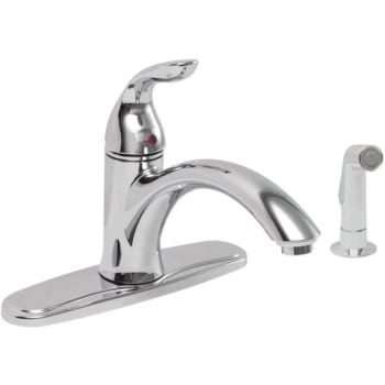 Image for Premier Waterfront Single-Handle Standard Kitchen Faucet With Side Spray Chrome from HD Supply