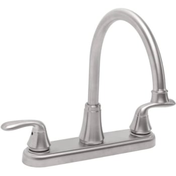 Image for Premier Waterfront 2-Handle Standard Kitchen Faucet In Brushed Nickel from HD Supply
