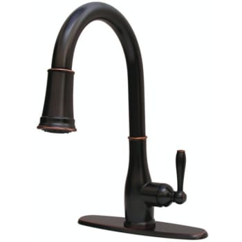 Image for Premier Muir Single-Handle Pull-Down Sprayer Kitchen Faucet In Oil Rubbed Bronze from HD Supply