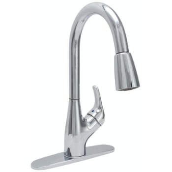 Image for Premier Waterfront Single-Handle Pull-Down Sprayer Kitchen Faucet In Chrome from HD Supply
