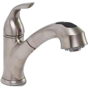 Image for Premier Waterfront Single-Handle Pull-Out Sprayer Kitchen Faucet Nickel from HD Supply